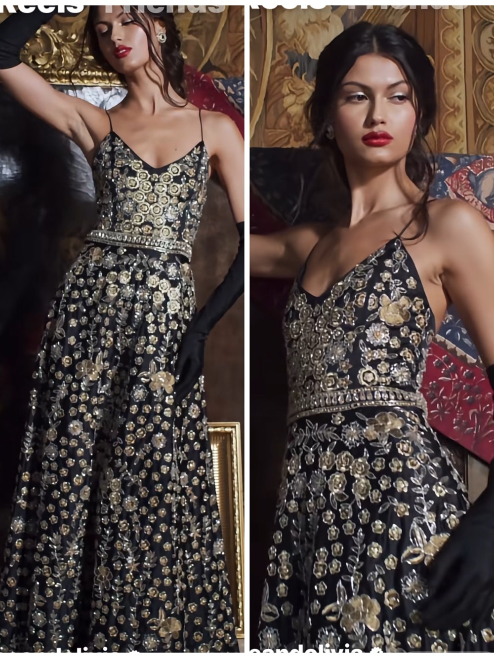 ALICE + OLIVIA DOMENICA EMBELLISHED GOWN - Picture 10 of 17